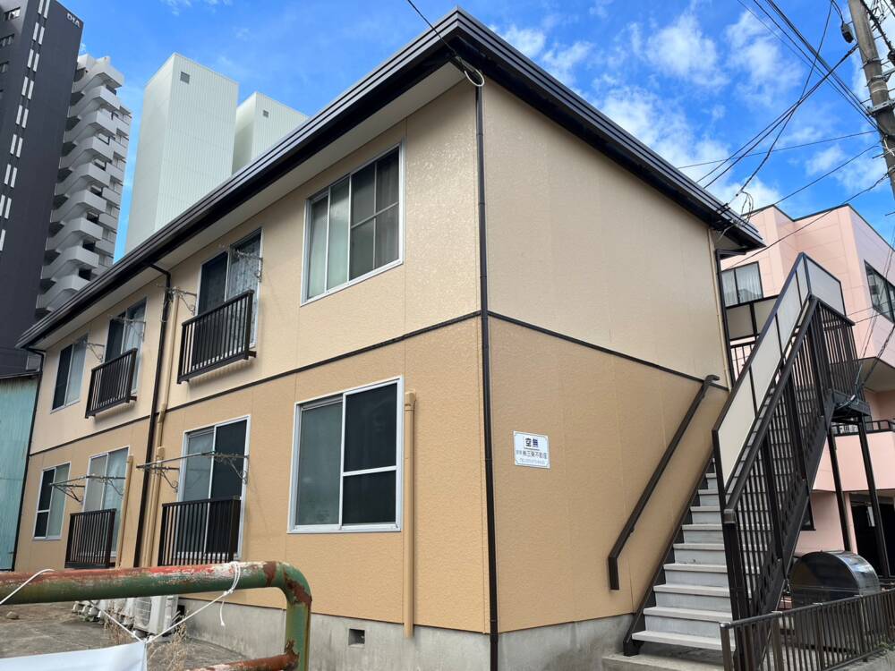 新潟県新潟市　コーポR様　外壁・屋根塗装工事